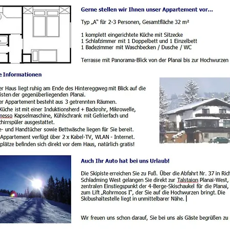 Scharzenberger Und Hinteregg Apartmán Schladming